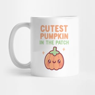 Cutest Pumpkin In The Patch Autumn Doodle Mug